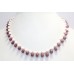 Necklace Pearl Strand Vintage Bead Ruby Freshwater Natural 1 Line Handmade B282